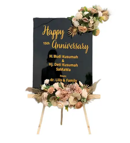 Papan Bunga Akrilik Gancang